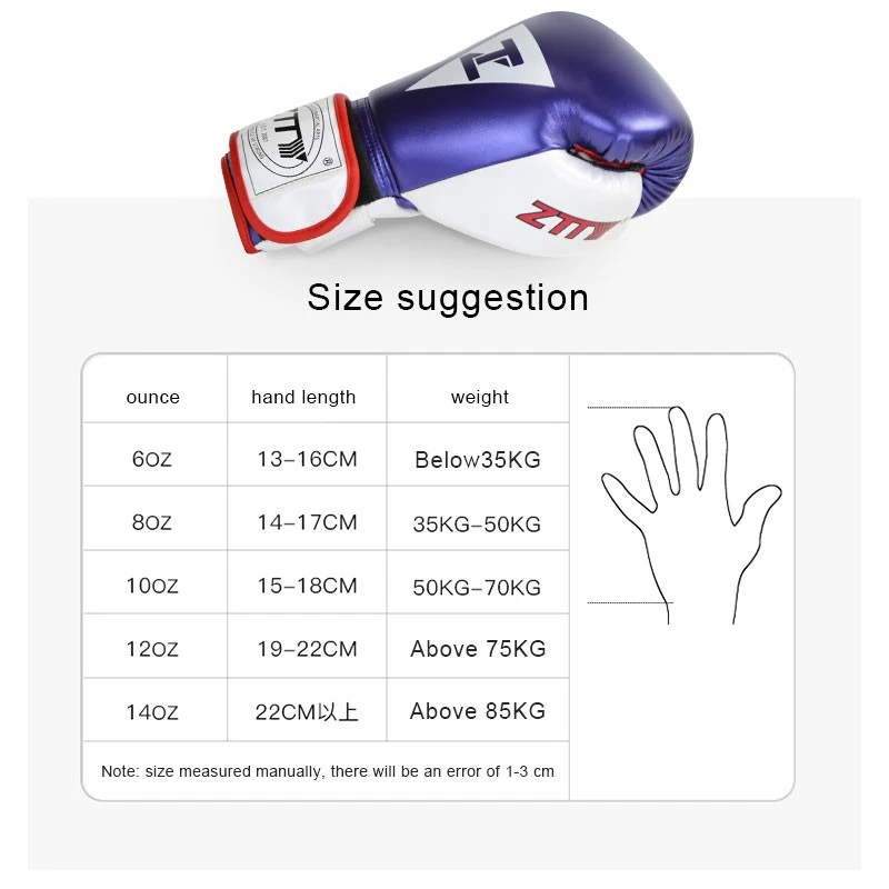 Upgraded Durable Boxing Gloves With Hook And Loop Closure